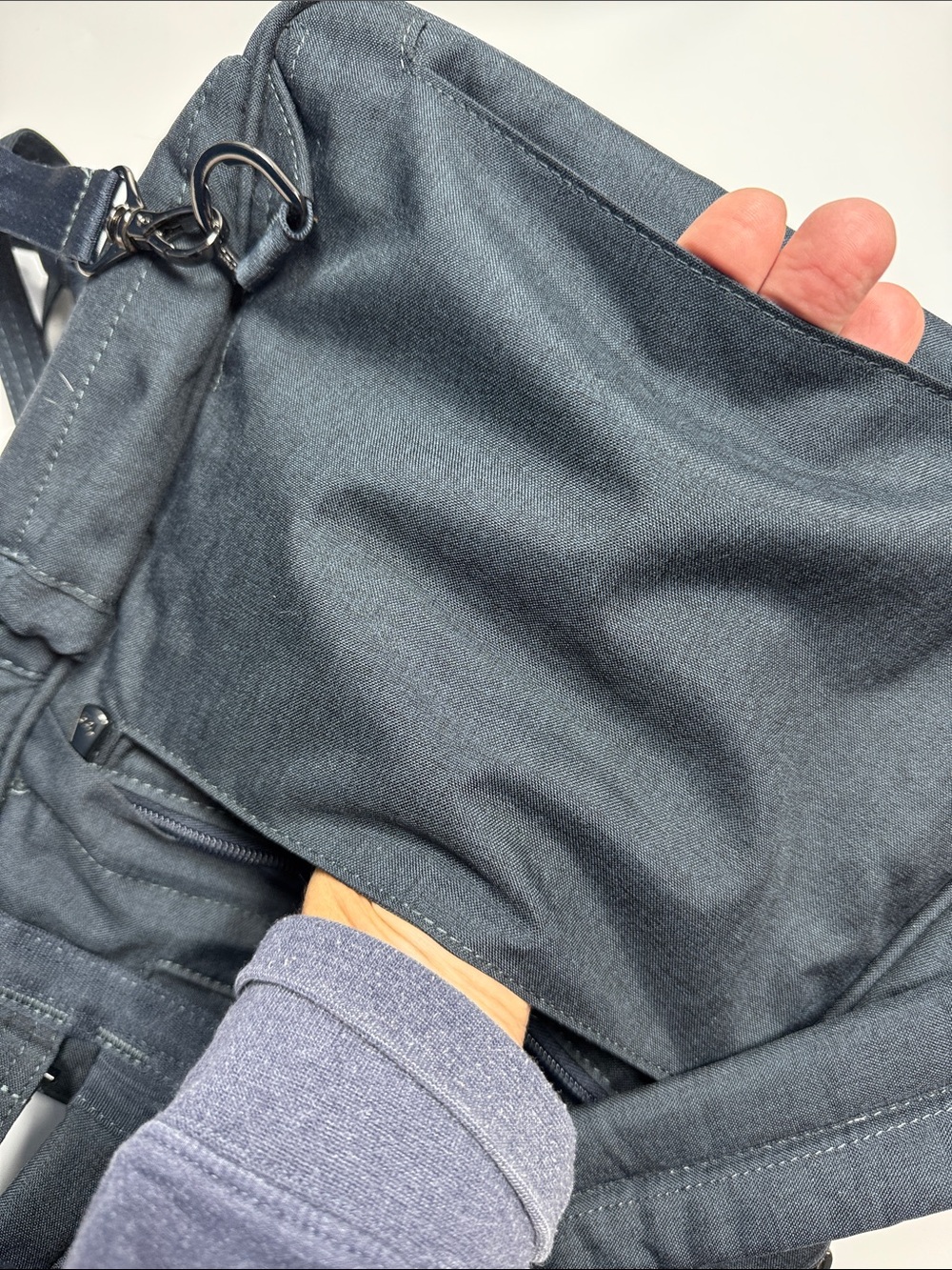 Lug Legacy Mini Puddle Jumper with Backpack Straps Crossbody in Navy - Picture 10 of 11